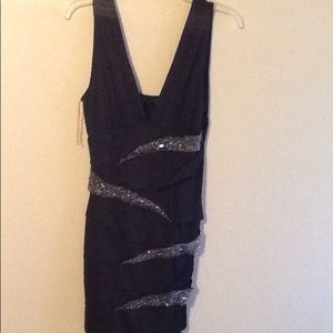 Black dress with sequins